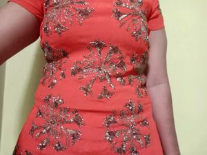 Beautiful Orange Kurta 💜😍