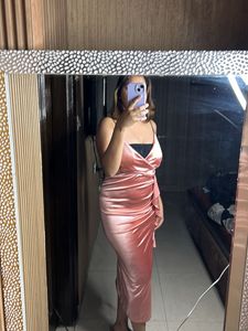 Long Satin Party Dress