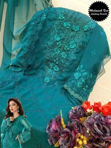 Heavy Work Unstitched Dress Material (Pakistani)
