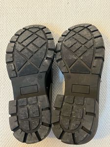 Black Chunky Loafers with Accessory Detai