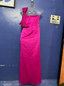 Korean Long Designer Pink Gown