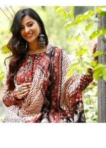 Printed Anarkali Kurti Set