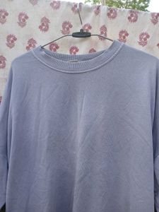 H&amp;M Oversized Lavender Crewneck