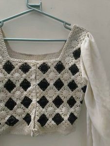 Crochet Diamond Crop Top