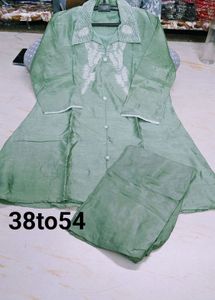Brand New Pure Silk Coord Set
