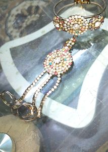 Braslate Bridal stone work fancy stichable