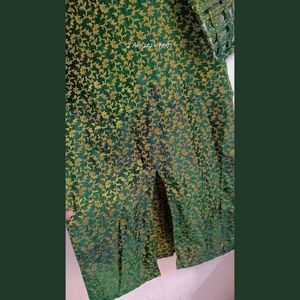 front cut kurti with lehnga wid tessel