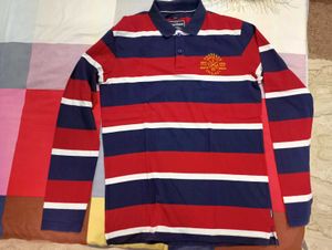 Provogue Striped Long Sleeve Polo Shirt