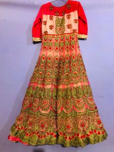 Elegant Embroidered Anarkali Suit