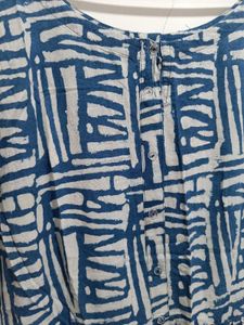 Indigo Print Dress