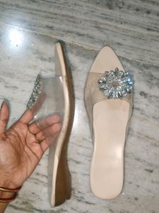 Transperant Belly /Flats For Women