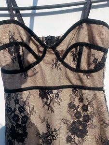 Unused Nude Colour Lacey Bodycon Dress