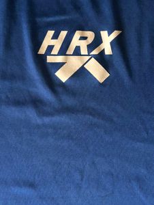 HRX Blue Training Tee | 100% Polyester | M Size