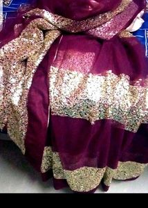 sequence saree