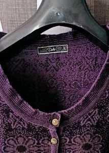 Floral Printed woolen kashmiri short kurti for wom