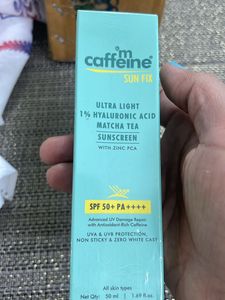 MCaffeine ultra light sunscreen