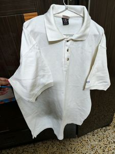 Cotton White T- Shirt Size 46
