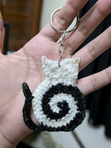 Crochet Cat Keychain