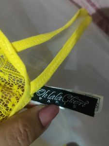 Yellow Lace Bodysuit