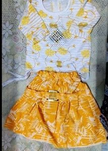 Girls Top And Skirt Set