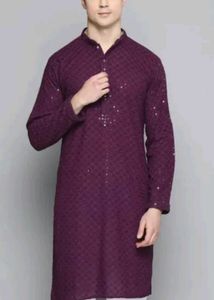 Purple Colour Kurta