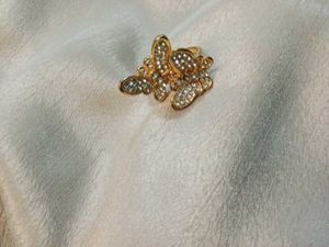 Double Butterfly Finger Ring