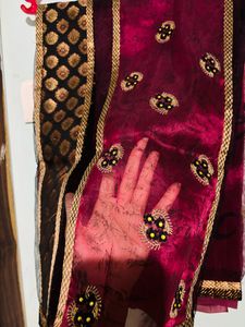 Net Printed Banarrase Border Saree