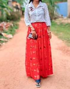 Elegant Blouse &amp; Skirt Set