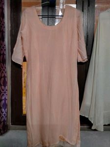 Peach sharara set