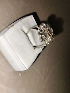 Sparkling Silver Ring Free Orangering