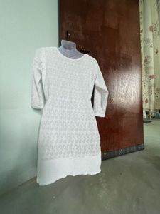 Pure Cotton White Kurta