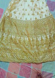 Elegant Gold Embroidered Fabric