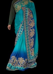 Zari Work Saree
