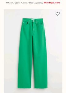 green h&amp;m jeans