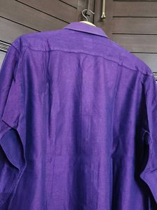 Van Heusen Men Regular Fit Purple Wedding Shirt