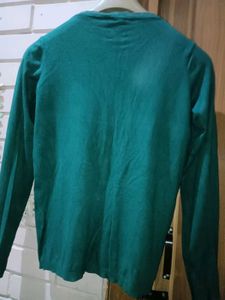 Green Cardigan Sweater