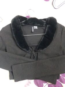 Faux Fur H&amp;M Top