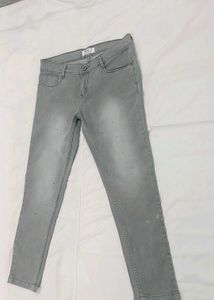 Gray Denim Jeans