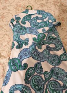 Paisley Print Shirt Dress