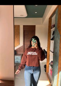 Crop Sweatshirt Top 🎀✨