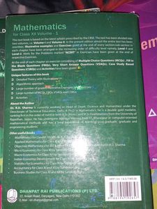 Class 12th Rd Sharma Vol. 1