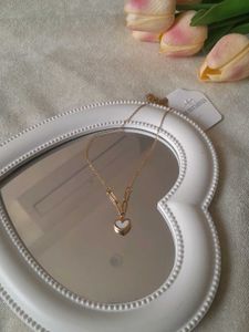 Dual Sided Heart Pendant Necklace (Anti Tarnish)