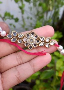 Elegant Kundan Rakhi