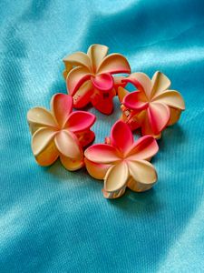 Floral Hair Clips - Pack Of 5