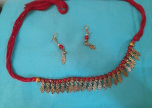 MAROON COLOUR JEWELLERY SET😍(Available 1pc Just)