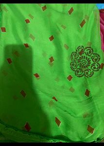 green saree