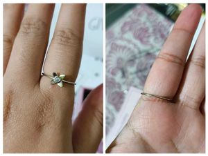 Giva 925 Silver Beautiful Orchid Ring