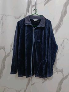 Imported Velvet Zipper Jacket