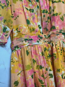 Floral Print Midi Dress-XL