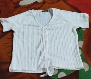 M Size Woollen Crop Top For Girls....